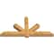 Ekena Millwork Kennewick Rough Sawn Timber Gable Bracket, Western Red Cedar, 84"W x 42"H x 6"D x 6"F, 12/12 Pitch GBW084X42X0606KEN00RWR - alternate 3